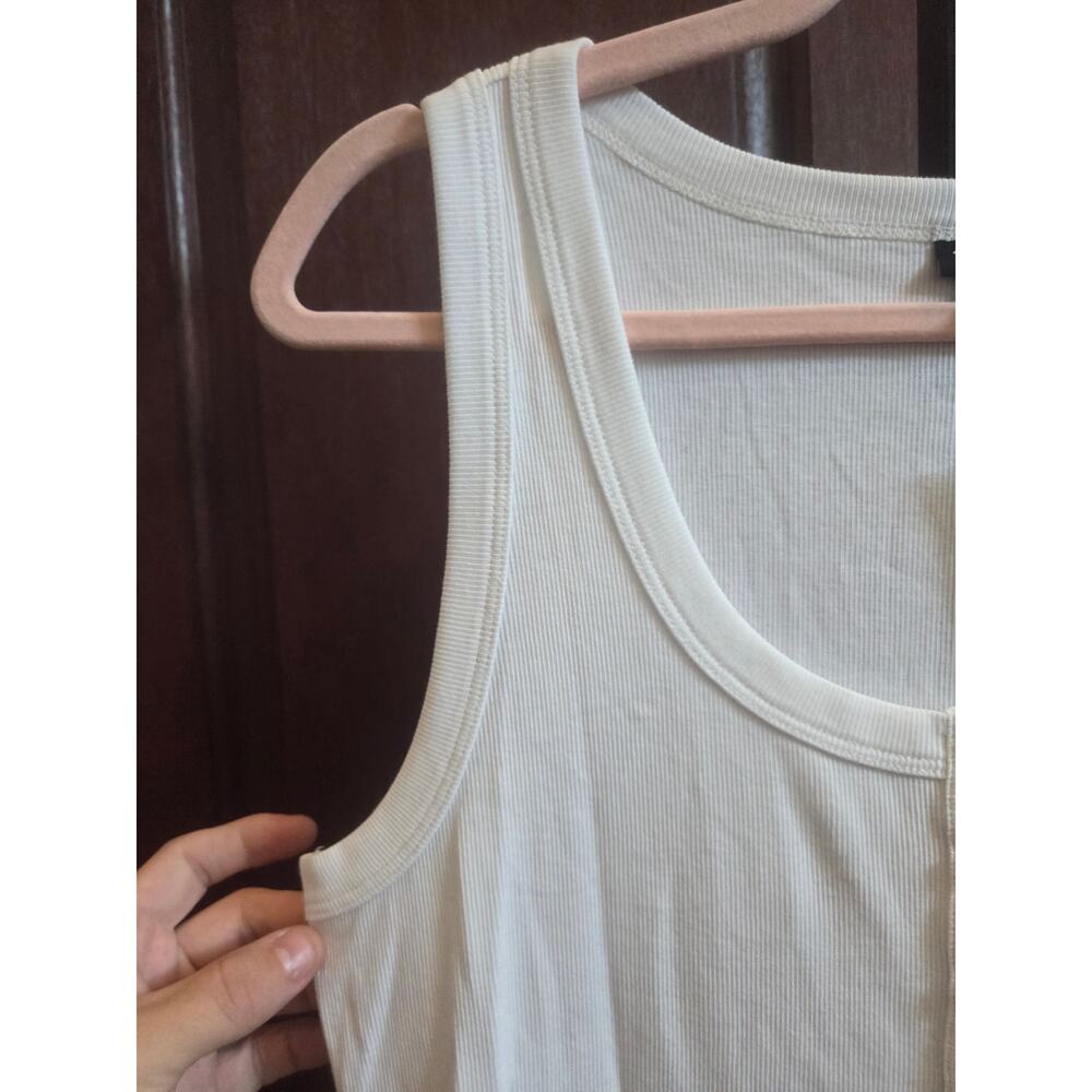 NWT Torrid Size 2 2X White Modal Ribbed Tank Top - Picture 2 of 5